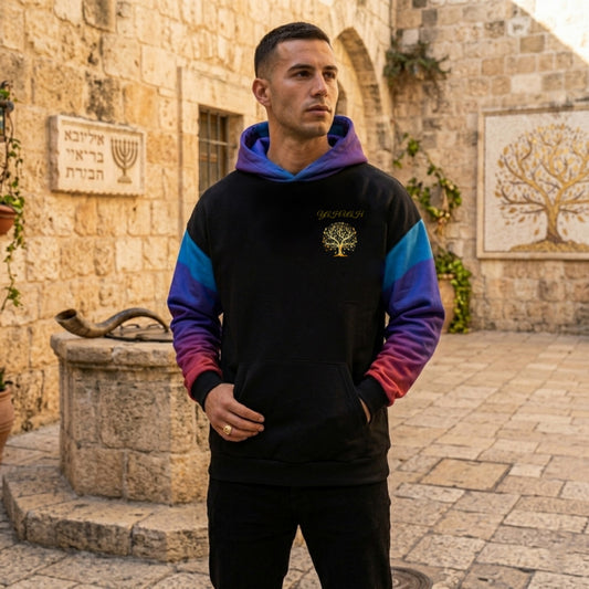 Yahuah: Tree of Life (01-02) - Royal Raiment | Unisex Heavyweight Oversized Fleece Hoodie