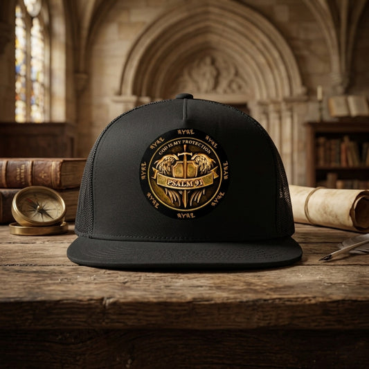 The Shield of Sovereign Defense | 5 Panel Trucker Cap | 4 colors