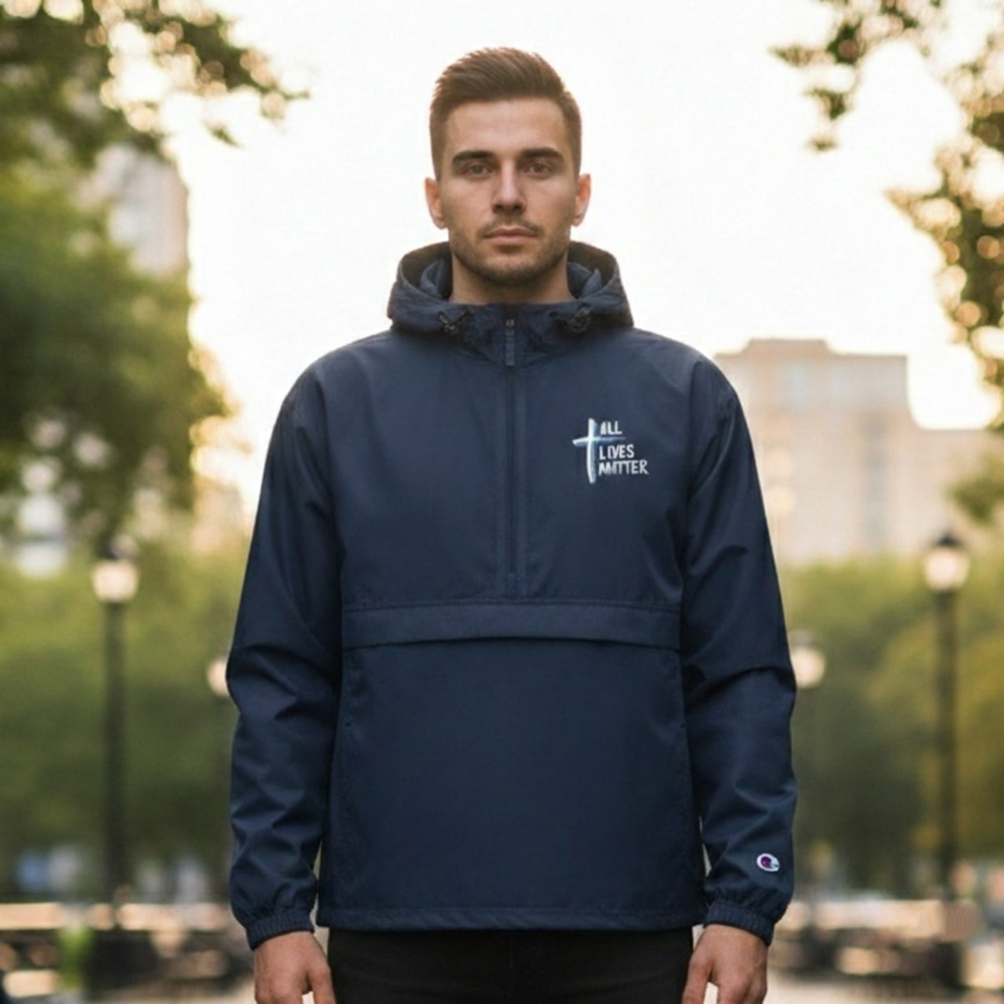 "All Lives Matter" (01-02) | Unisex Packable Windbreaker | 2 Colors