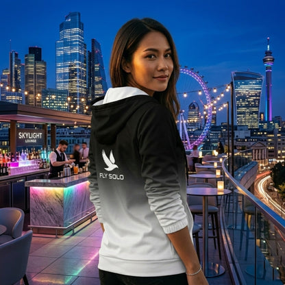 "Fly Solo" Night/Day | Women's Zip Hoodie