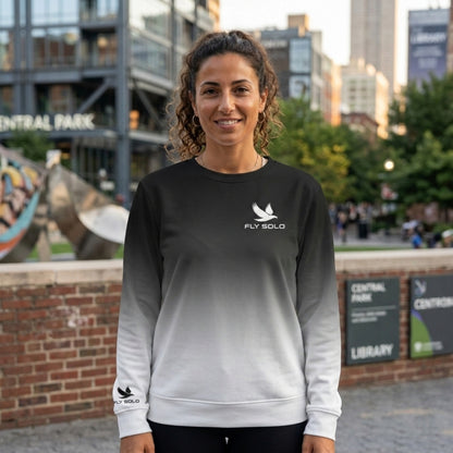 "Fly Solo" Night/Day | Women's Drop Shoulder Sweatshirt