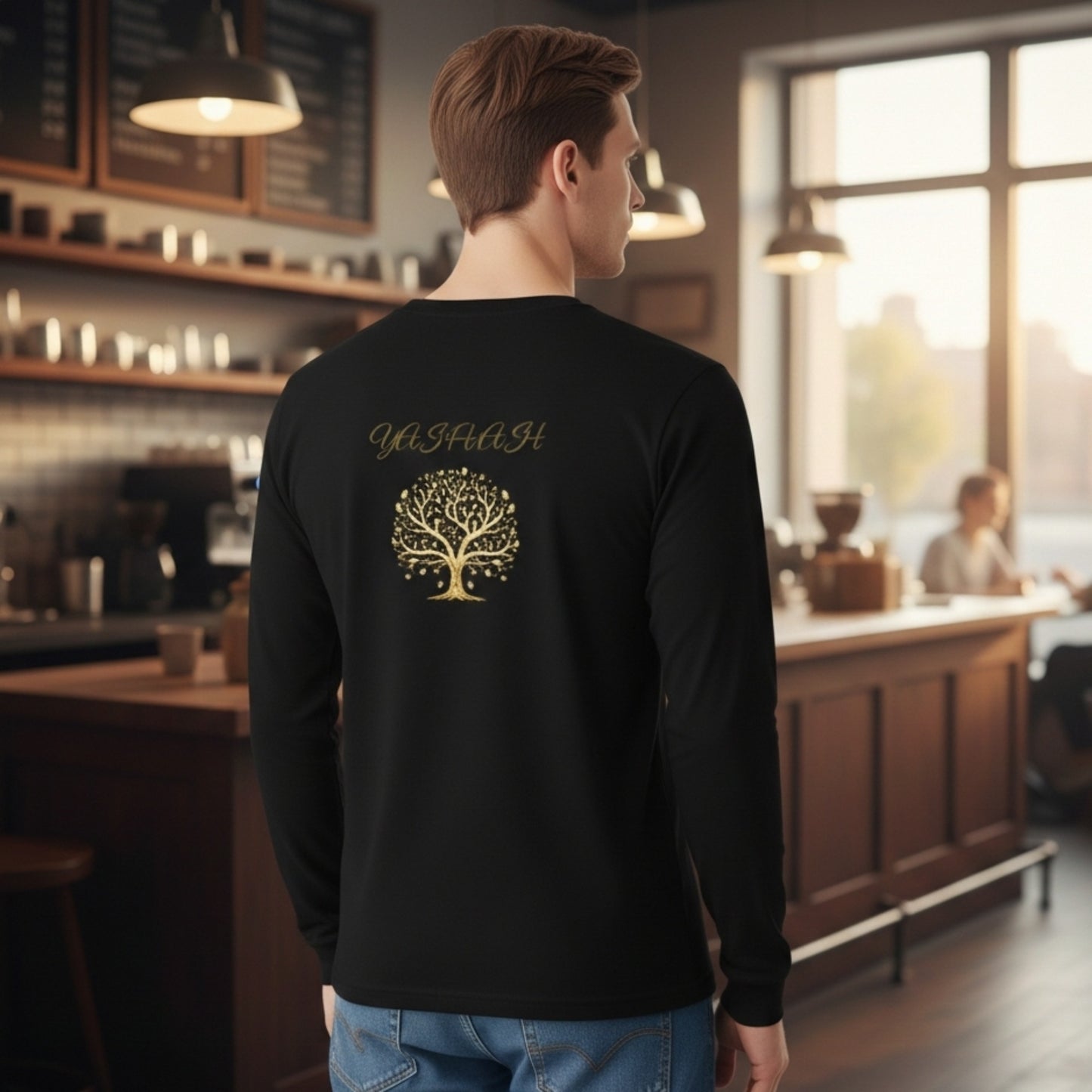 Yahuah: Tree of LIfe (01-01) | Unisex Long Sleeve Cotton Tee