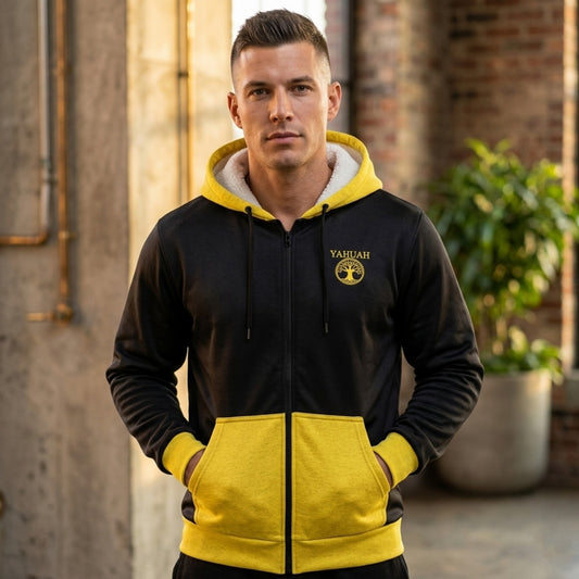Yahuah: Tree of Life (02-01) - The Covenant Seal | Unisex Microfleece Zip Hoodie