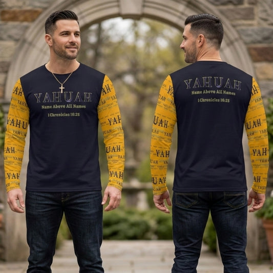 Yahuah: Name Above All Names (02-01) | Men's Long Sleeve Cotton Tee