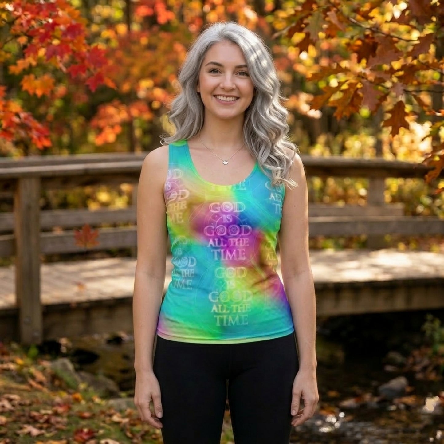 God is Good All the Time (01-01) | Recycled 4-Way Stretch Tank Top