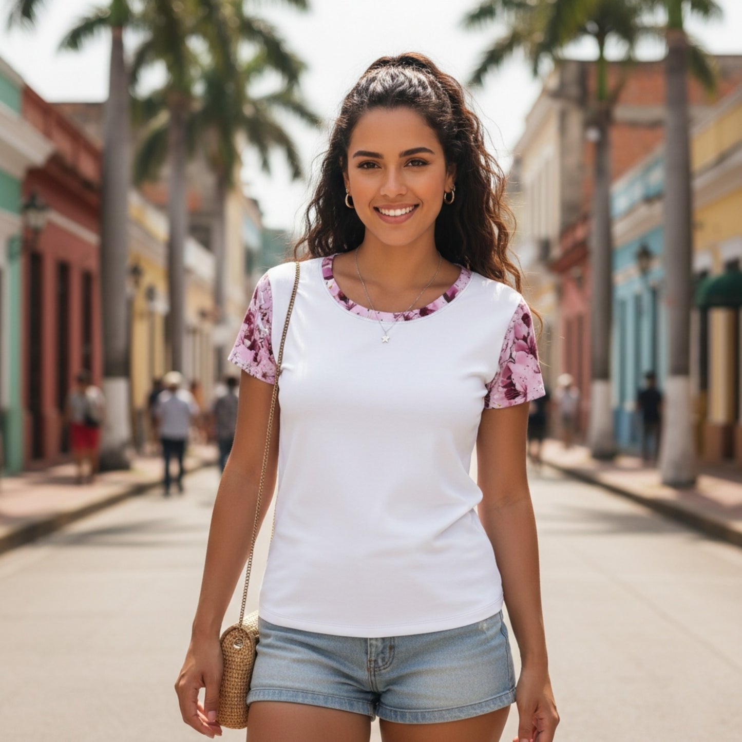 TRP Floral Prints (01): Sakura Symphony (01-01) | Scoop-Neck T-Shirt