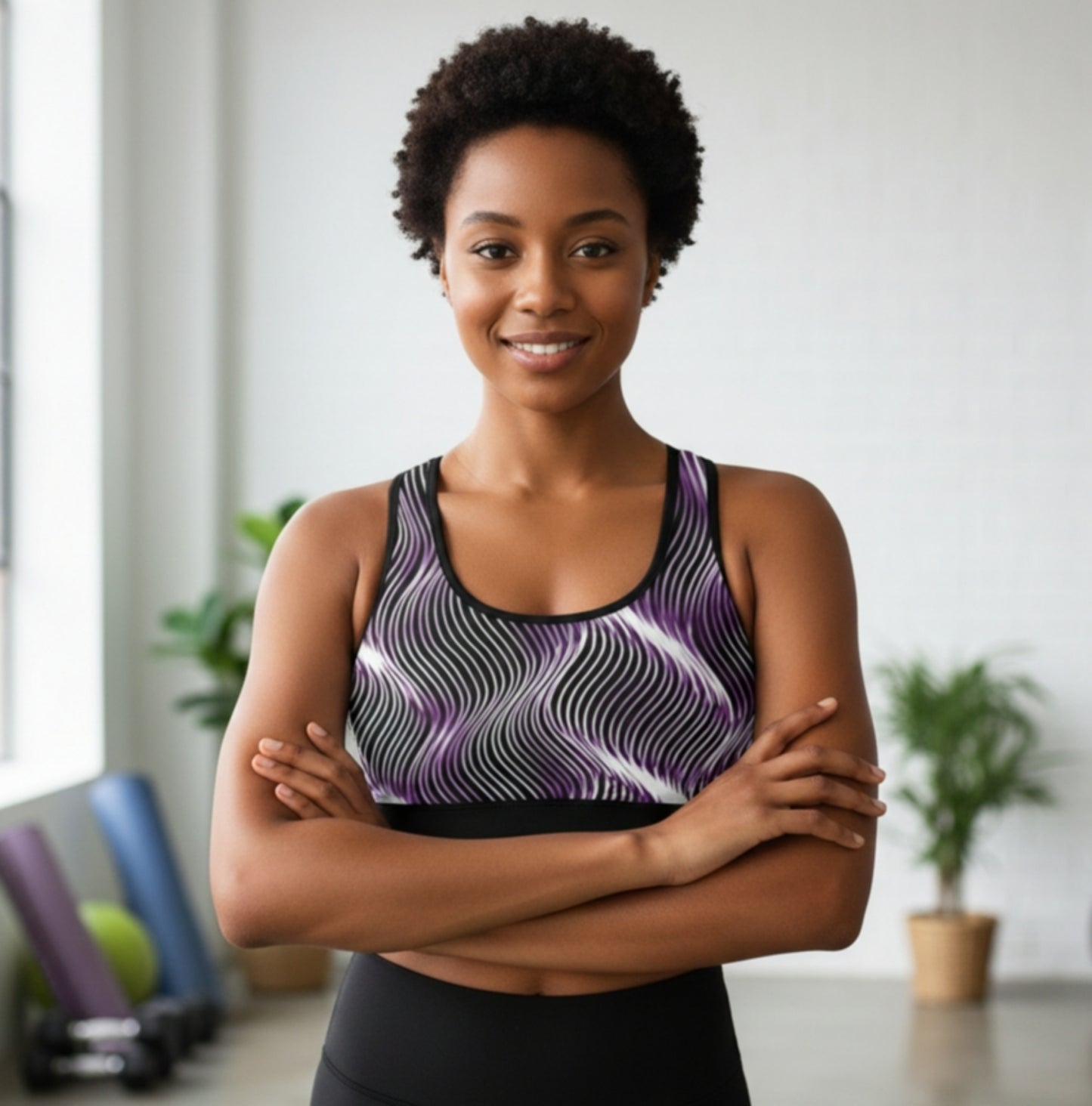 Orot (The Lights) Series: OR ARGAMAN | Royal Light (Purple) Sports Bra