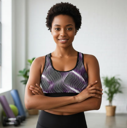 Orot (The Lights) Series: OR ARGAMAN | Royal Light (Purple) Sports Bra