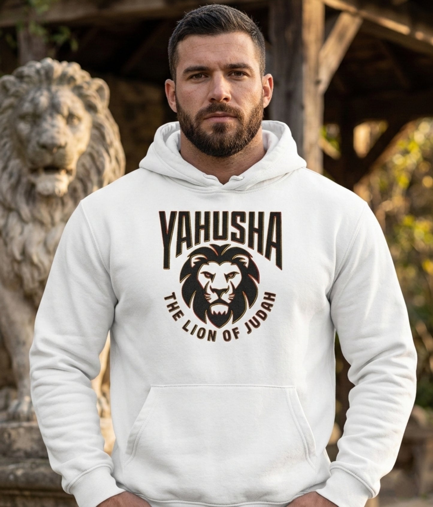Yahusha: The Lion of Judah (02) | Unisex Heavyweight Boxy Fleece Hoodie