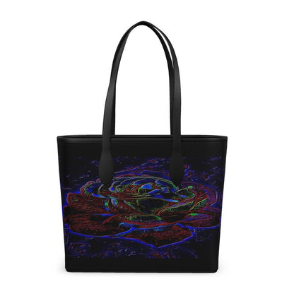 Floral Embosses (01): Nocturnal Sanctuary | Narrow Leather Shopping Tote