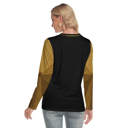 Yahuah: Tree of Life (02-02) - The Firmament Radiance | Women's Long Sleeve Tee