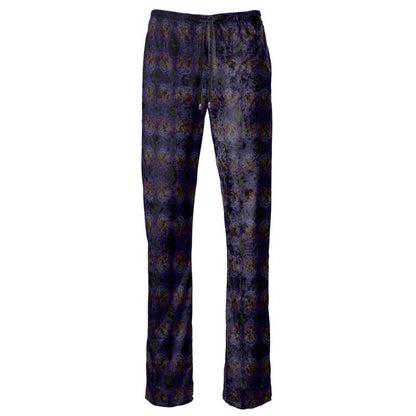 Floral Embosses (01): Nocturnal Sanctuary | Open Bottom Lounge Joggers