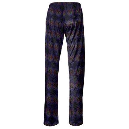 Floral Embosses (01): Nocturnal Sanctuary | Open Bottom Lounge Joggers