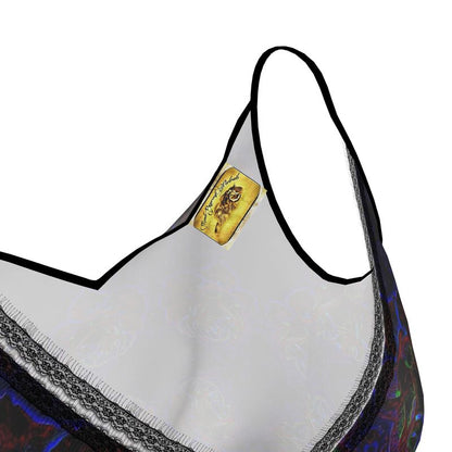 Floral Embosses (01): Nocturnal Sanctuary | Lace Trim Cami