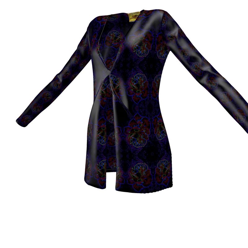 Floral Embosses (01): Nocturnal Sanctuary | Jersey Cardigan