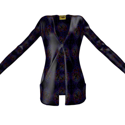 Floral Embosses (01): Nocturnal Sanctuary | Jersey Cardigan