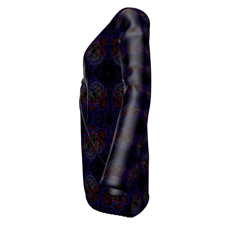 Floral Embosses (01): Nocturnal Sanctuary | Jersey Cardigan