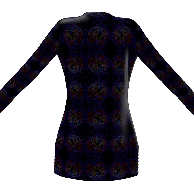Floral Embosses (01): Nocturnal Sanctuary | Jersey Cardigan