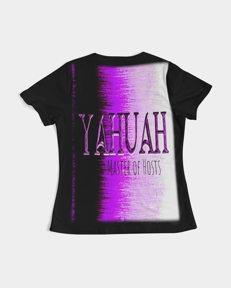 Yahuah: Master of Hosts (01-02) | Women's Fitted Tee