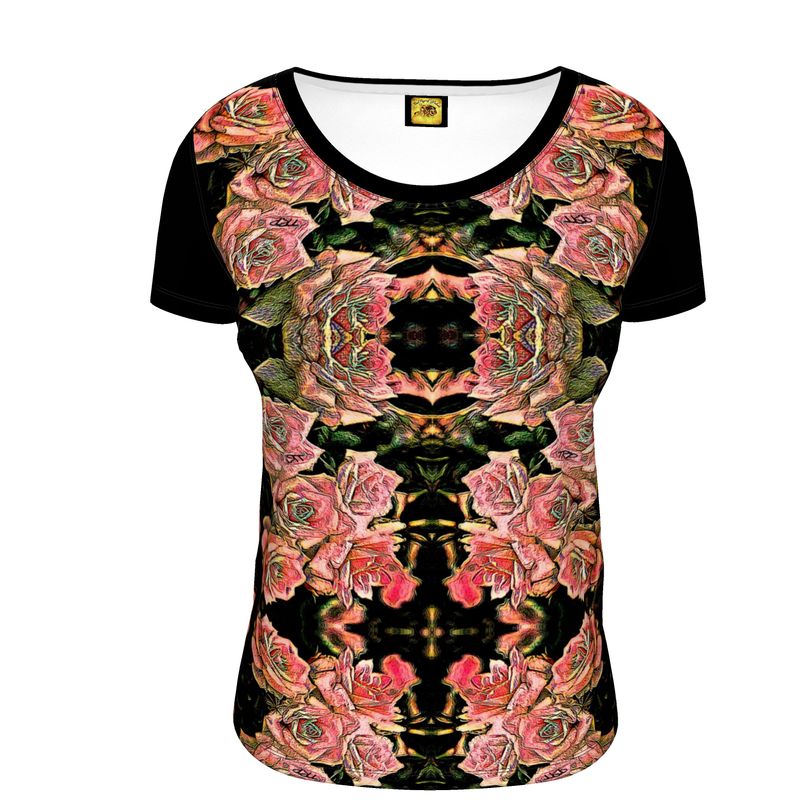 Floral Embosses (06-01): Adom - The Physical Mirror | Scoop Neck Tee
