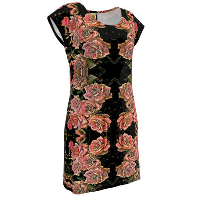 Floral Embosses (06-01): Adom - The Physical Mirror | Tunic T-Shirt Dress