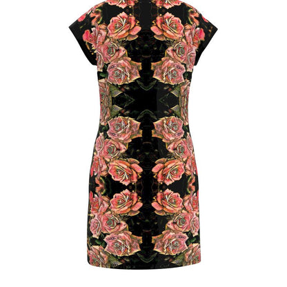 Floral Embosses (06-01): Adom - The Physical Mirror | Tunic T-Shirt Dress