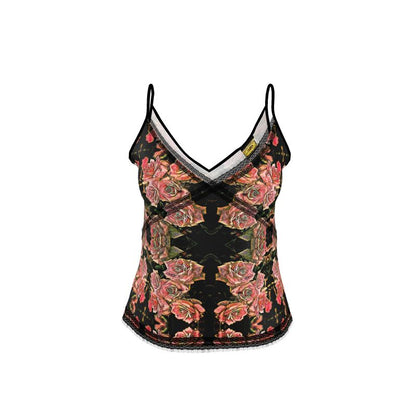 Floral Embosses (06-01): Adom - The Physical Mirror | Lace Trim Cami