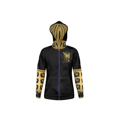 Como padre, como hijo 01 Diseñador Sudadera con capucha y cremallera completa unisex 