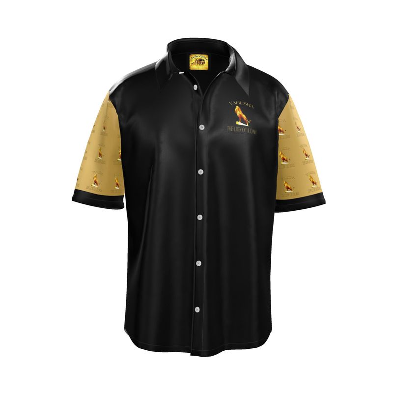 Yahusha: The Lion of Judah (01) | Men's Spread Collar Shirt