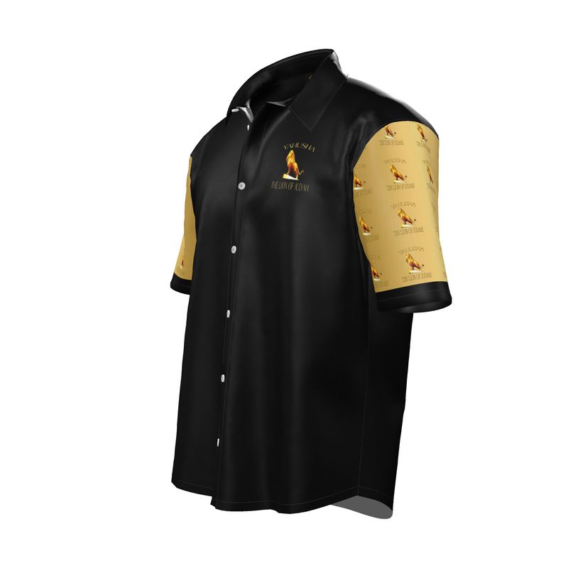 Yahusha: The Lion of Judah (01) | Men's Spread Collar Shirt