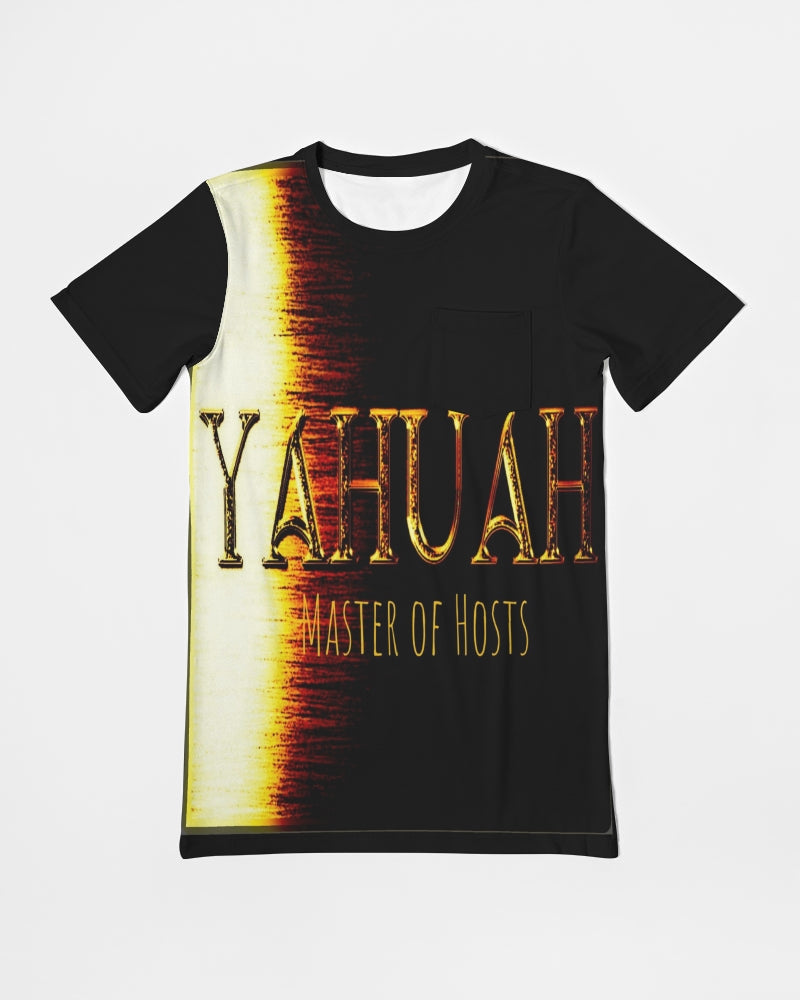 Yahuah-Master of Hosts 01-03 Camiseta con bolsillo diario de diseñador para hombre 