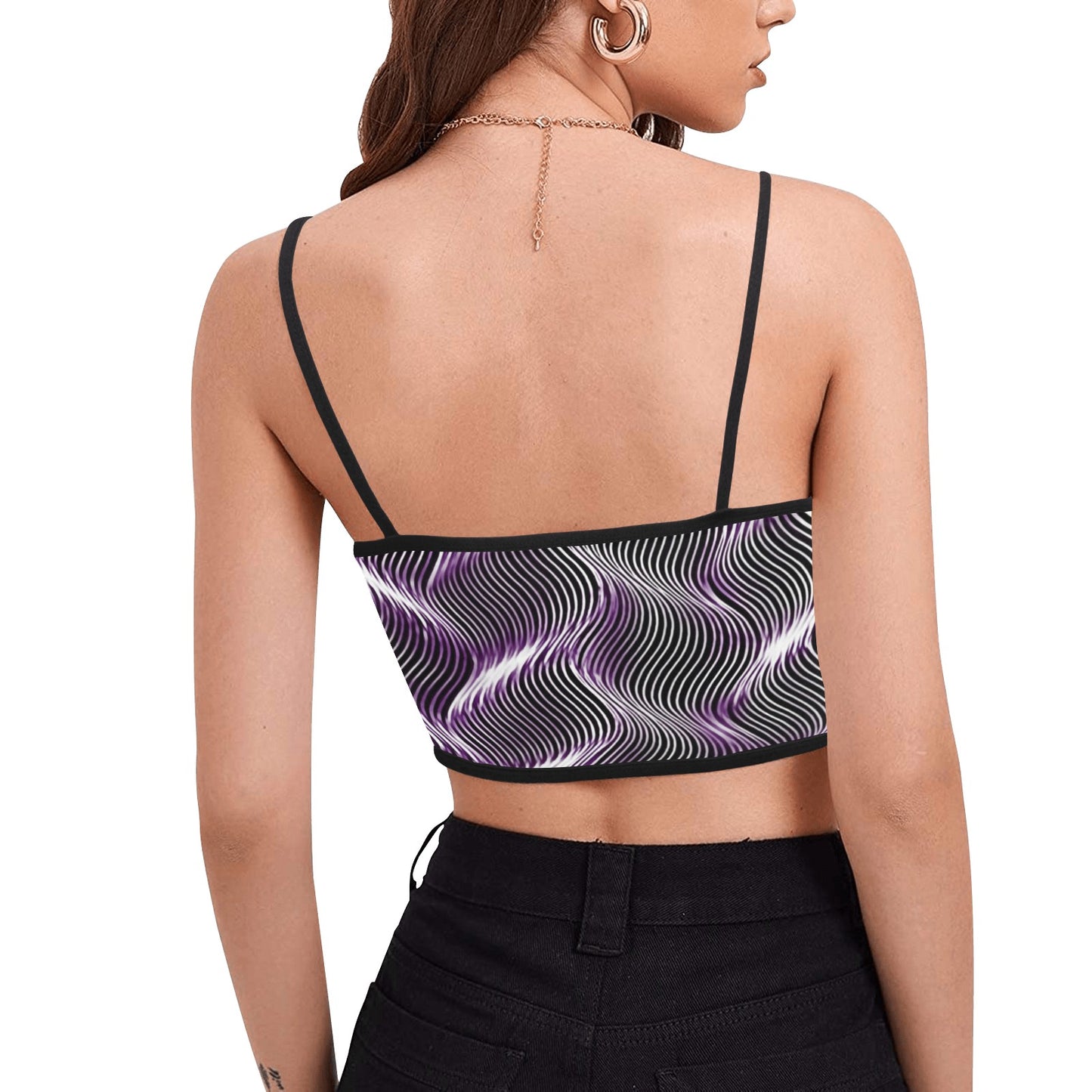 Orot (The Lights) Series: OR ARGAMAN | Royal Light (Purple) Spaghetti Strap Crop Top
