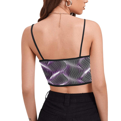 Orot (The Lights) Series: OR ARGAMAN | Royal Light (Purple) Spaghetti Strap Crop Top