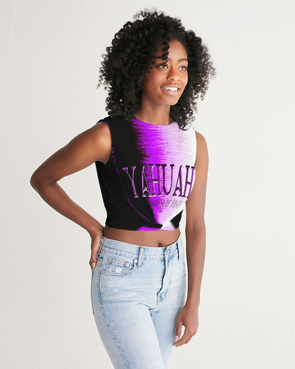 Yahuah: Master of Hosts (01-02) | Sleeveless Tie Front Crop Top