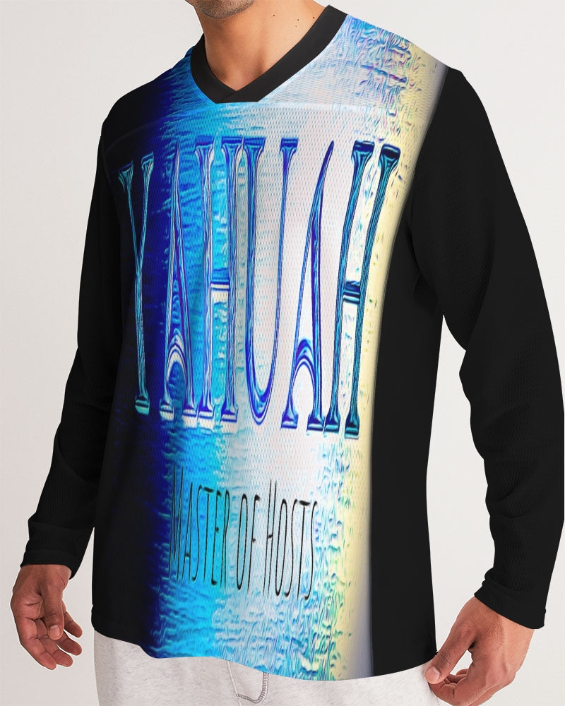 Yahuah: Master of Hosts (01-01) | Men's Long Sleeve Jersey Tee