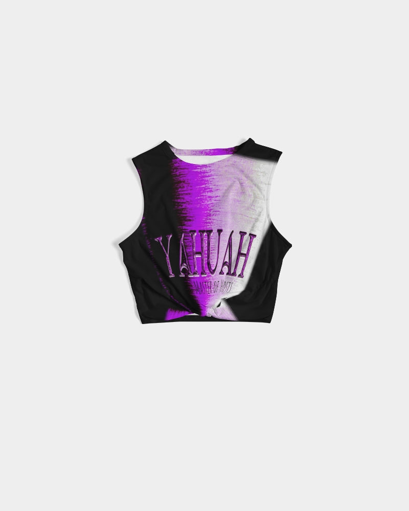 Yahuah: Master of Hosts (01-02) | Sleeveless Tie Front Crop Top