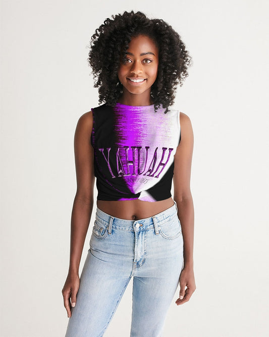 Yahuah: Master of Hosts (01-02) | Sleeveless Tie Front Crop Top