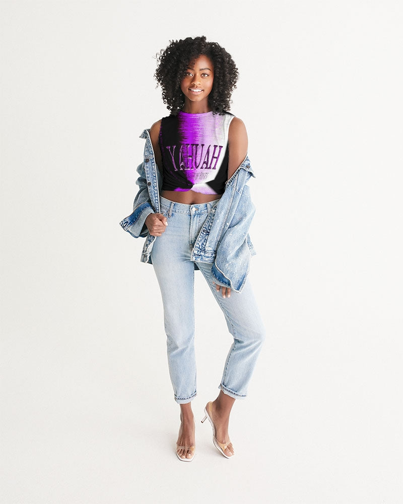 Yahuah: Master of Hosts (01-02) | Sleeveless Tie Front Crop Top