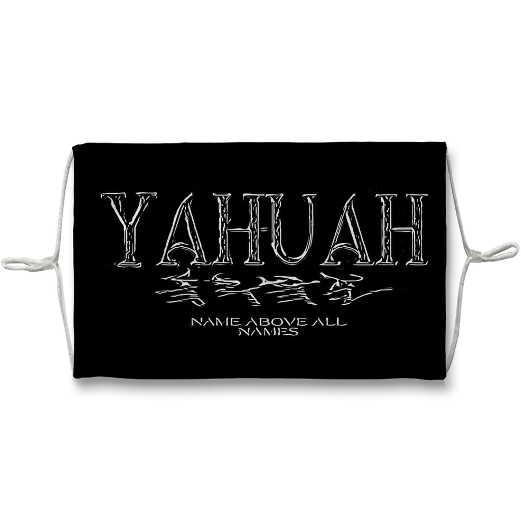 Yahuah-Name Above All Names 01-01 Mascarilla facial de sublimación de diseñador con diez filtros de repuesto 