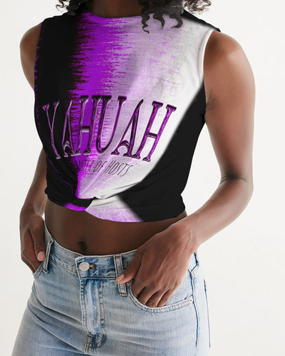 Yahuah: Master of Hosts (01-02) | Sleeveless Tie Front Crop Top